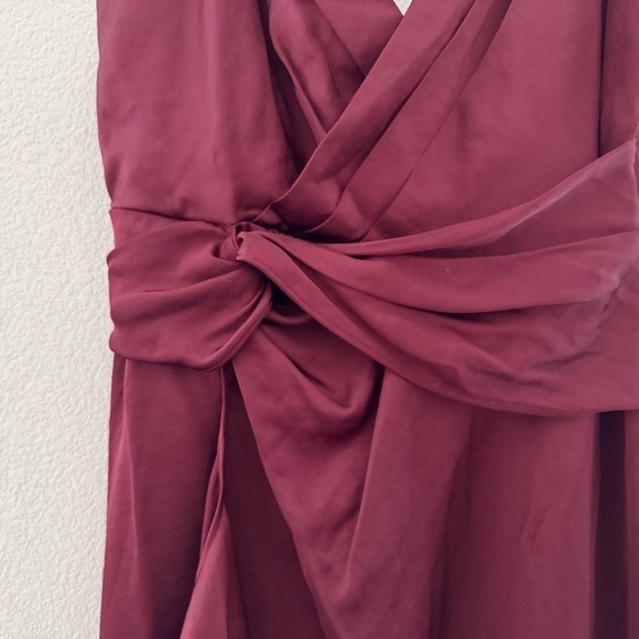 Significant Other Elsie Dress Wine Burgundy Slip Satin Formal Event Prom 10 NWT - Picture 9 of 13